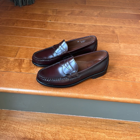 Allen Edmonds Walden Burgundy Loafers Made In the USA Size 8.5 - Picture 2 of 12